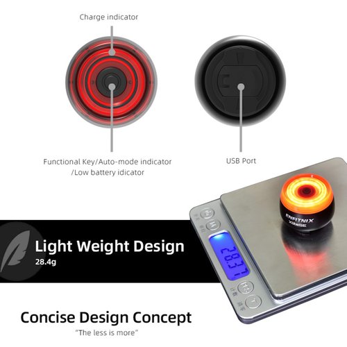 Xlite SE Smart Bike Light, Automatic Brake-Sensing Taillight, Ultra-high Visibility, Auto On/Off, USB-C Rechargeable Ultra-Long Standby, IPX6 Waterproof, 3 Lighting Modes, Lightweight Design.