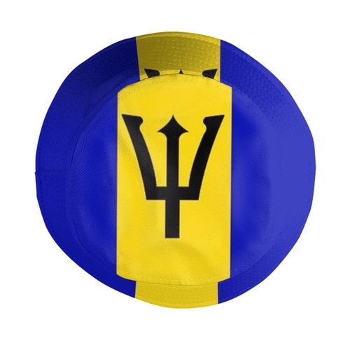 Cute Barbados Flag Bucket Hats Reversible Fisherman Cap Packable Sun Hat for Women Men