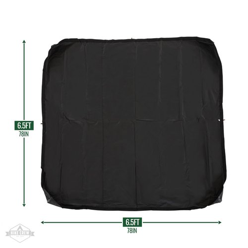 Hike Crew Gazebo Floor | Durable Base Tarp Footprint Compatible with 4-Sided Pop-Up Tent with 200cm 6.5ft Panels | Easily Attachable, Waterproof PU 2000mm Blocks Moisture & Insects