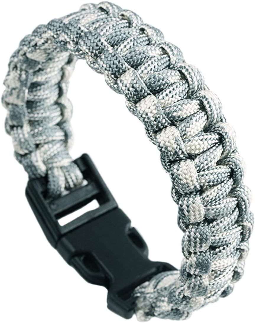 Survival Paracord Bracelet Outdoor Wraps Emergency 350 Parachute Bracelet 9inch Pack of 2
