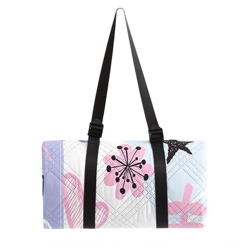 Smell Sunshine Outdoor Picnic Blanket,Portable Sandproof Waterproof Picnic Mat,Pink Purple Graffiti Printed Camping Beach Mat for Sand and Wet Grass Hiking (Pink Purple Graffiti S)