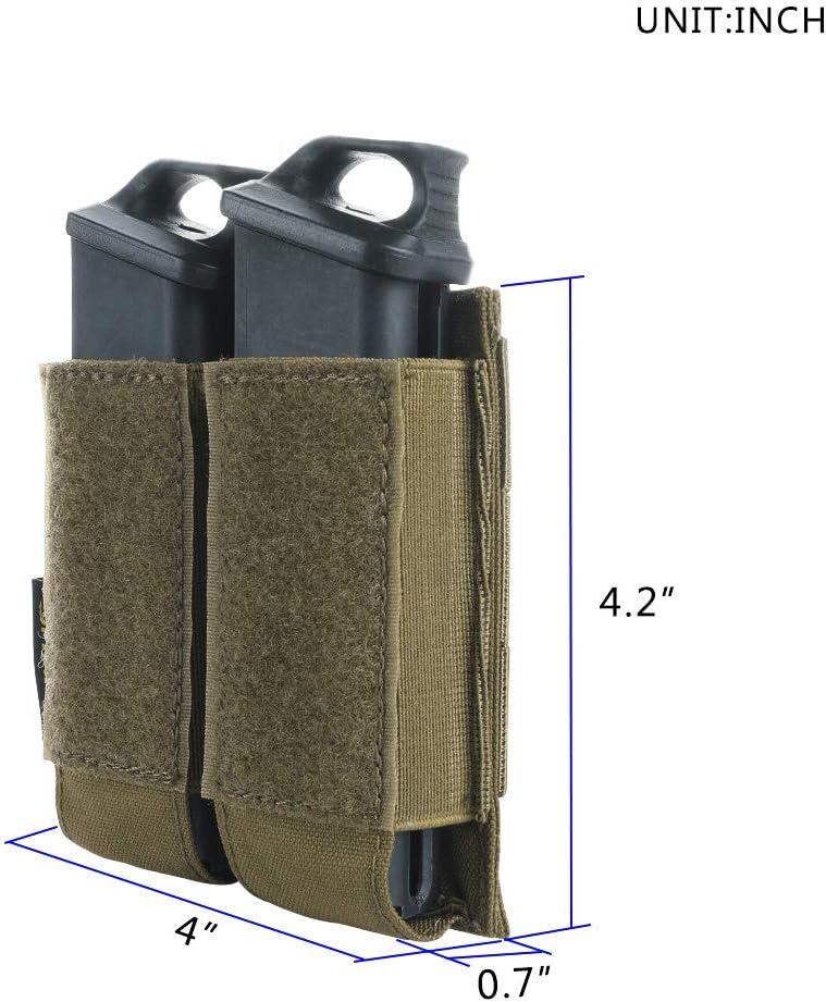 EXCELLENT ELITE SPANKER Tactical Open Top Double/Triple Pistol Mag Pouch for Glock M1911 92F Magazines 40mm Grenade
