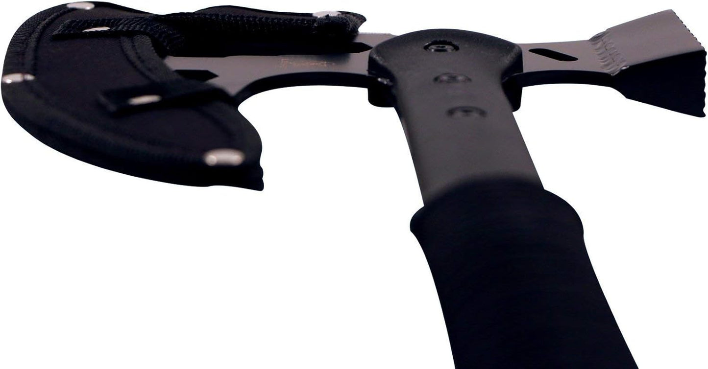 Wartech XBK04 Buckshot Tactical Multi Tool Hammer Axe with Paracord Handle, 17", Black