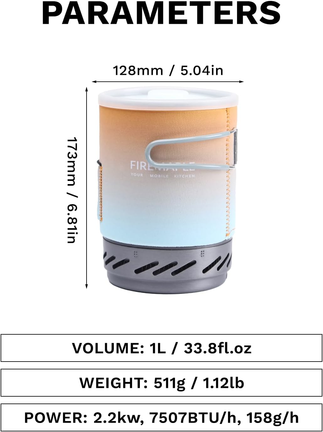 Fire-Maple "Fixed Star 1" Backpacking and Camping Stove System | Outdoor Propane Cooking Gear | Portable Pot/Jet Burner Set | Ideal for Hiking, Trekking, Fishing, Hunting Trips and Emergency Use