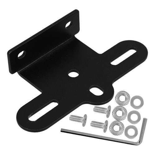 CLISPEED Bicycle Reflector Rack Road Bike Reflector Bracket Rear Rack Reflector Mount Rack, 10.00X5.70X2.20CM, Black, 1413X56WGLP8Z