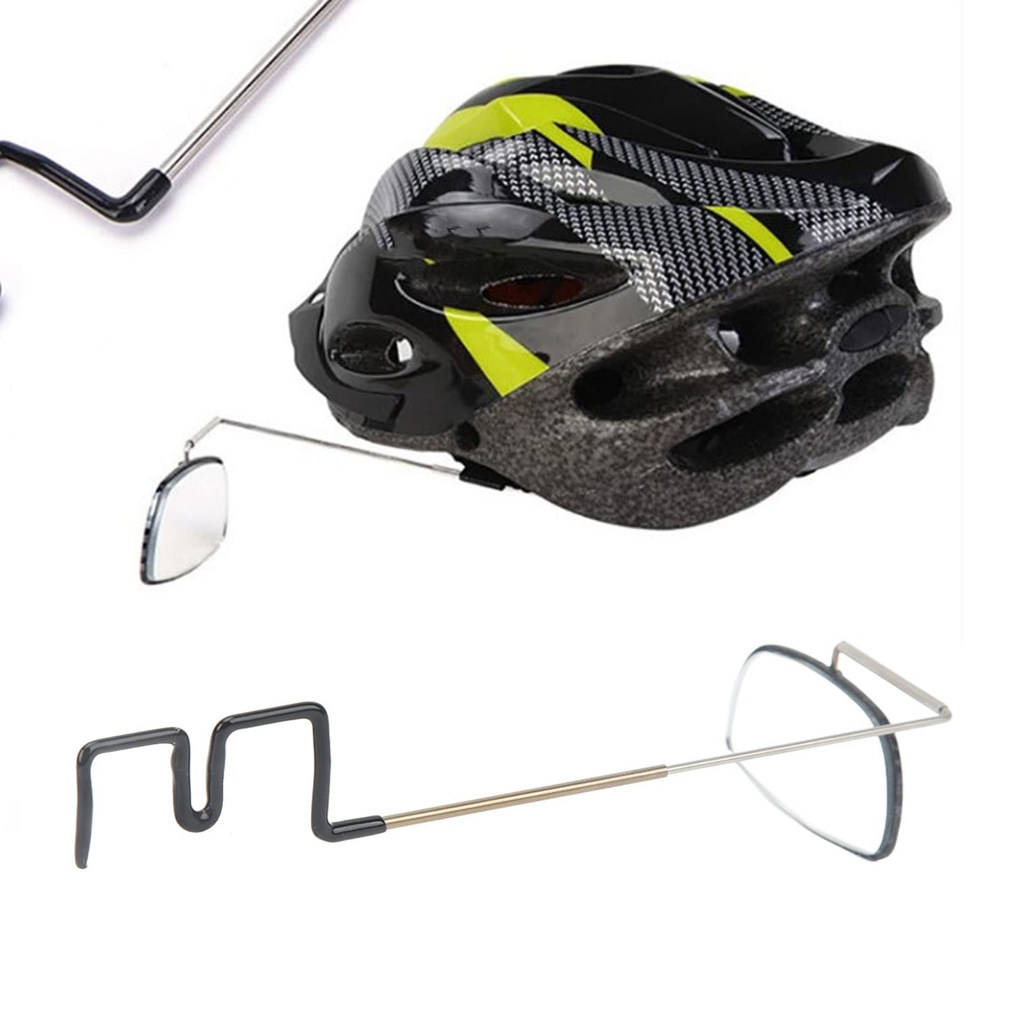 Helmet Rearview Mirror 360 Degree Adjustment Easy Installation Cycling Eyeglass Rearview Mirror