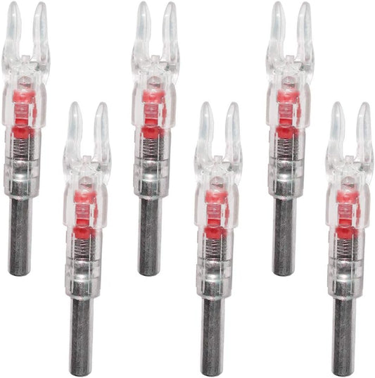 S Lighted Nocks for Arrows with .244 Light up Knocks Turn on Automatically When Shoot 6-Pack