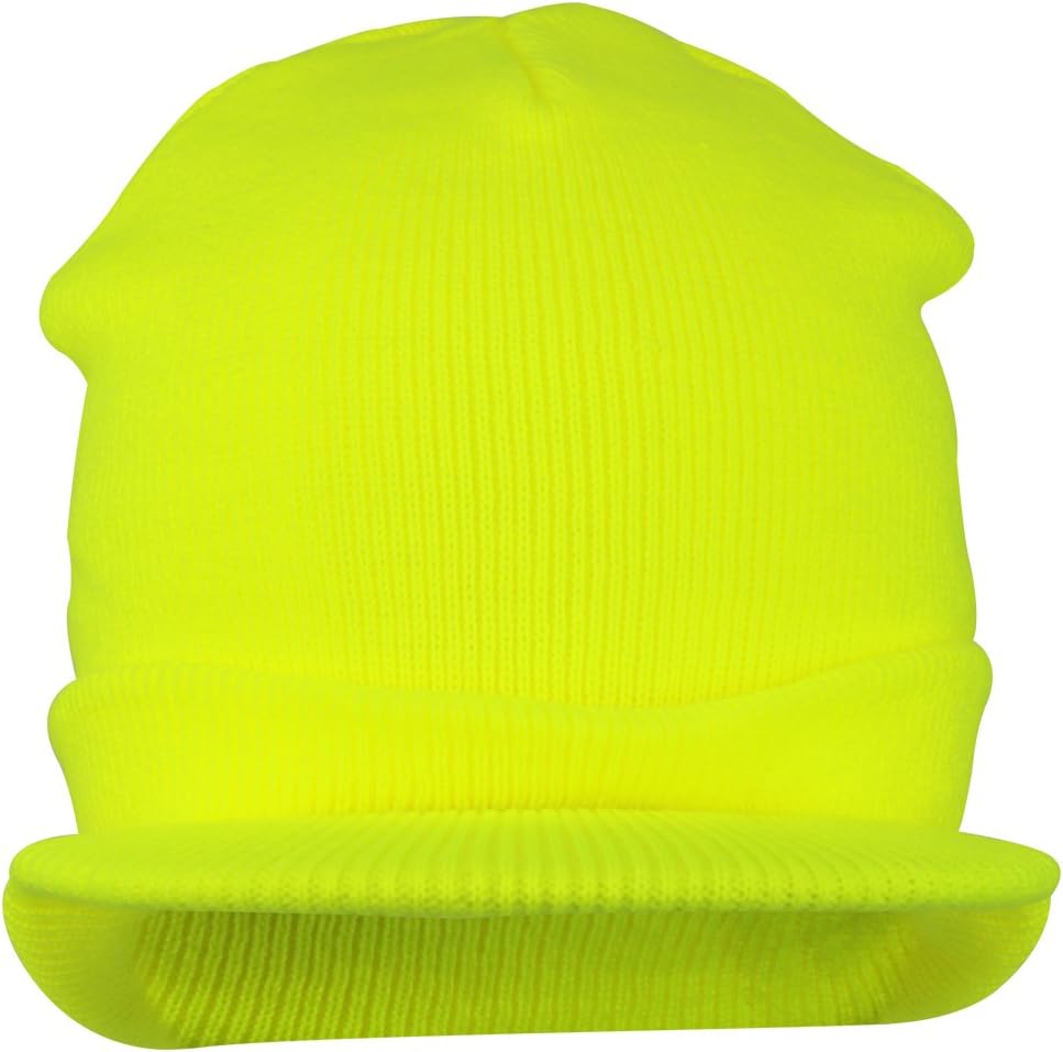 Armycrew Neon Snug Fit Knitted Beanie Visor Cap