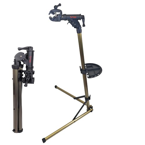 ROTATE TOOLS Bicycle Repair Stands - Adjustable Foldable Bike Workstand - 360° Clamp Rotation - For Mountain or Road Bike Maintenance, RT-100BH
