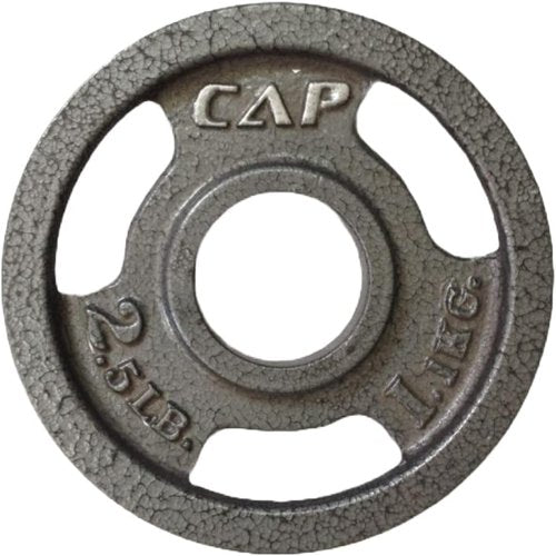 CAP Barbell Machined Olympic Grip plate, Gray