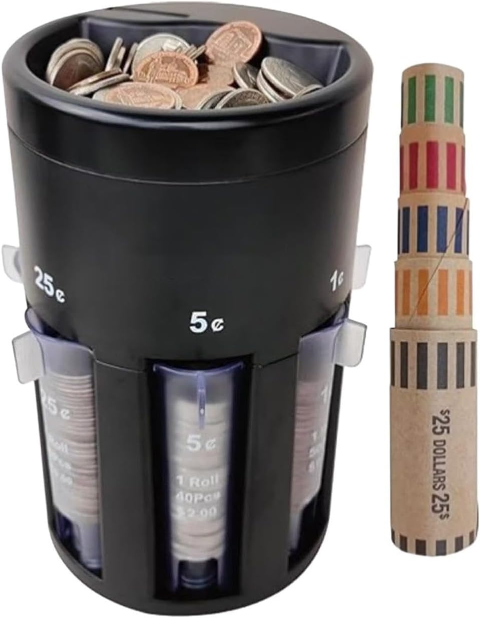 Automatic Coin Sorter Ort Your Loose Change in Piggy Bank Coin Jar Quickly Widely Used at Home Office Store Great Time Saver