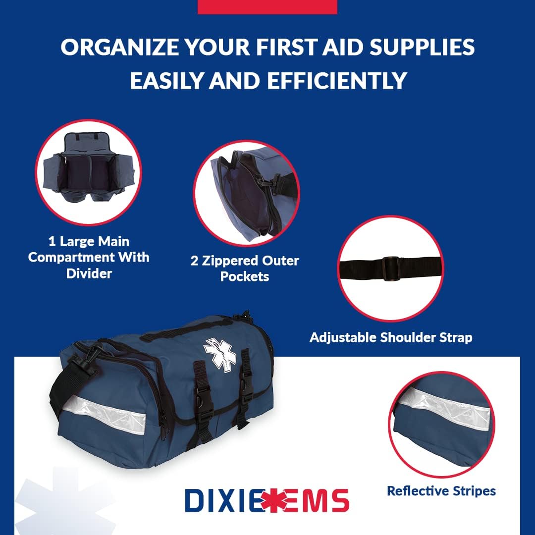 Dixigear First Responder On Call Trauma Bag W/Reflectors - Red