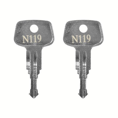 Hugexpen N119 Key Replacement for Thule Rack Core, Key Cylinder for Bike Rack Lock, Roof Cargo Lock, Roof Rack Locks, Cross Bars, Towers, Ski Rack Etc