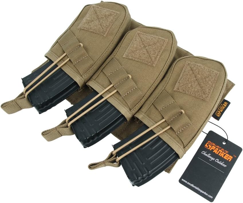 EXCELLENT ELITE SPANKER Single/Double/Triple Open Top Molle Mag Pouch AK Magazine Pouch for AK47 AK74 AR-15 Pmags Magazine