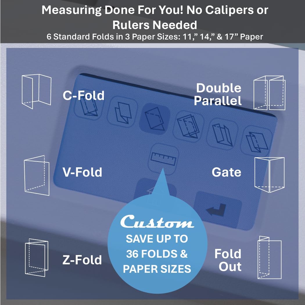Formax FD 38Xi Fully-Automatic Touchscreen Document Folder, Up to 17000 Sheets/h, Pre-Programmed for C,V,Z, Gate, Fold Out and Double Parallel, Up to 500 Sheets 20# Hopper Capacity