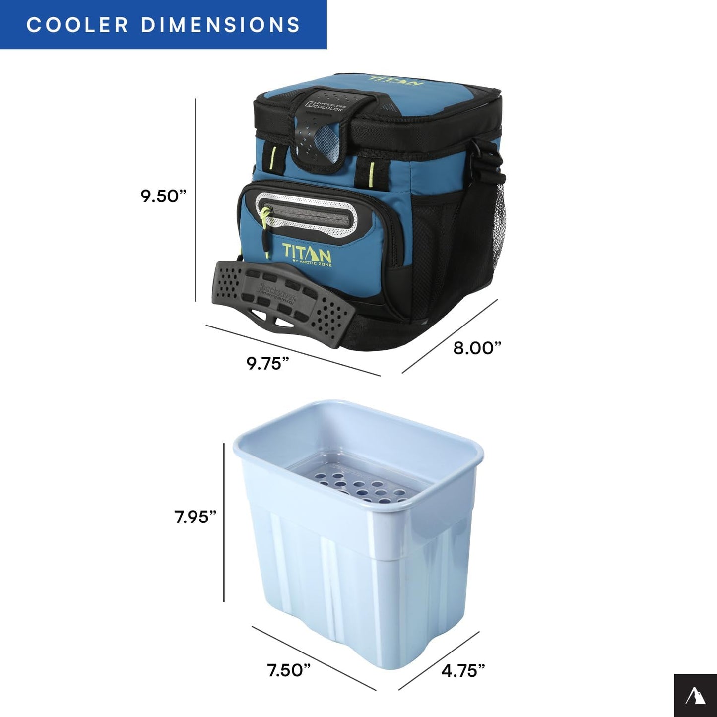 Titan by Arctic Zone 30 Can Zipperless Soft Cooler with HardBody Liner
