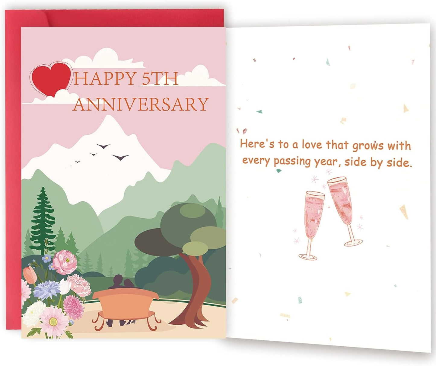 OJsensai Cute Wedding Card, Funny Engagement New Card for girlfriend boyfriend, Comfort Wedding Decoration Gifts from Husband Wife, Happy Valentine's Day