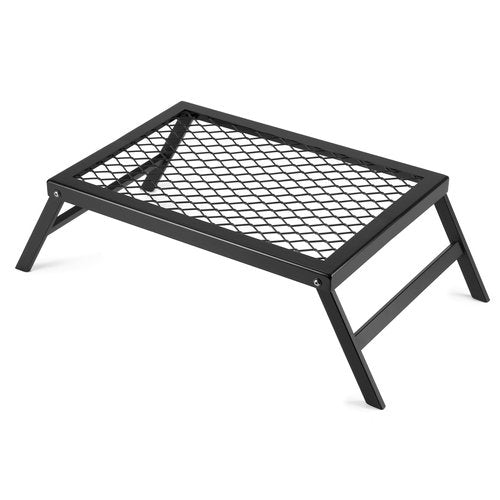 Stanbroil Folding Campfire Grill Grate, Outdoor Portable Camping Grill for Camping Cooking Fire Pit, 17.5" x 12.2"