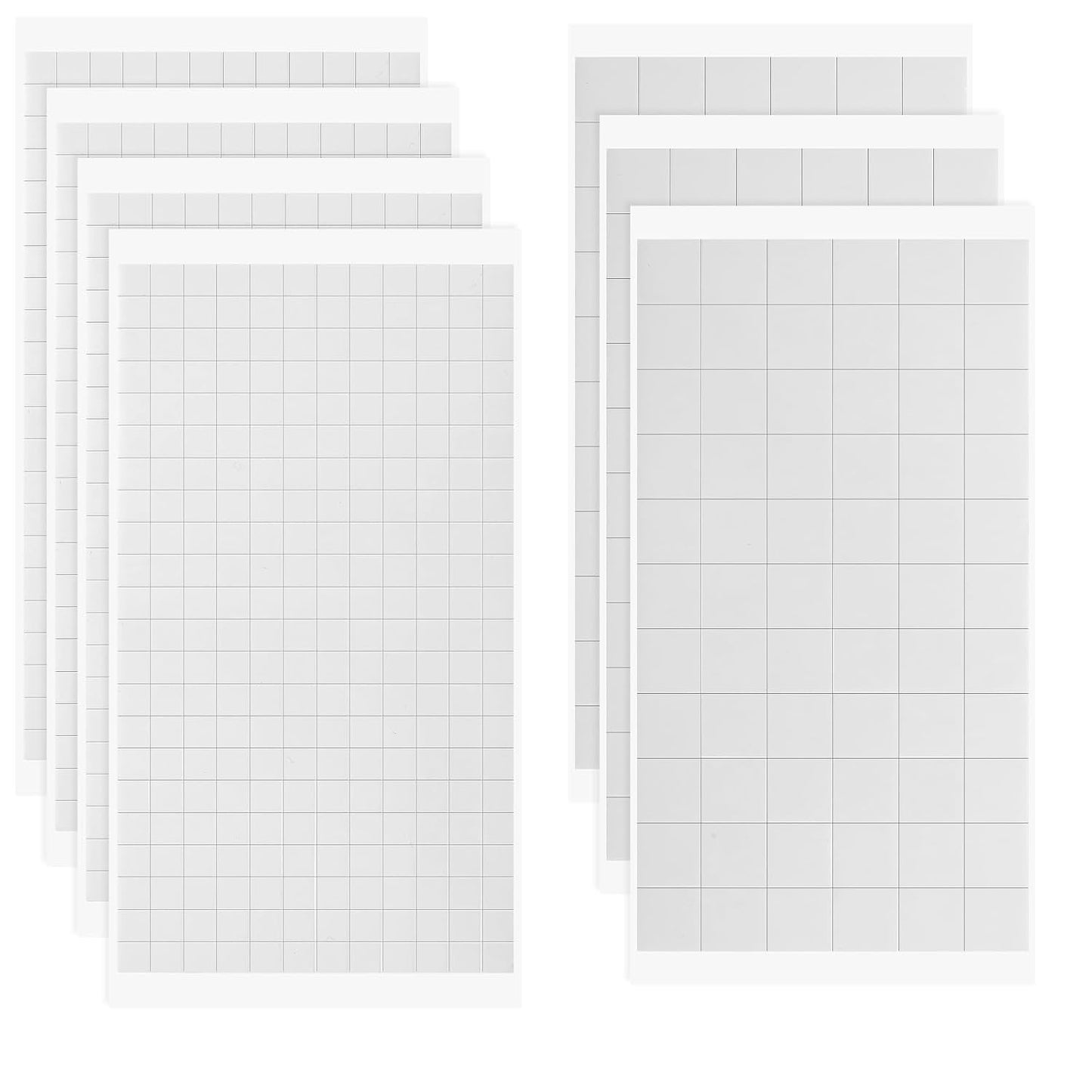 9 Sheets Double Sided Foam Squares for Crafts, 5544 Pcs Total 3D Self Adhesive Foam Squares, 0.47 and 0.24 Inch Precut Square Strips, Double Sided Tape for Scrapbooking DIY Arts Crafts