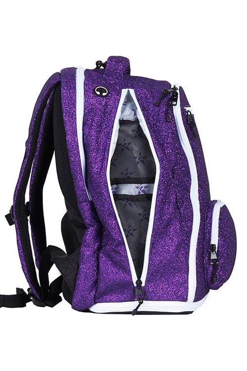 Rebel Dream Bag in Amethyst with White Zipper