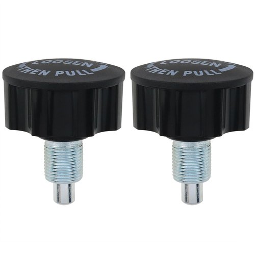 AYLIFU M18 Pop Pull Pin Knob Adjustment Fitness Pop Pull Pin Knob for Fitness Equipment Bicycle Equipment Black 2PCS