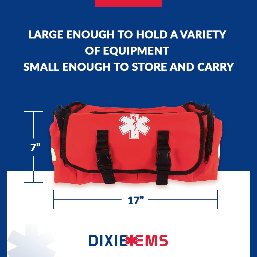 Trauma Bag for First Responders - Reflective Red Emergency Gear