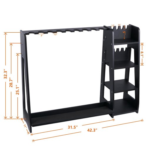 Semohop Gun Racks,Wooden Rifle Racks with Pistol Rack, Floor Standing Shotgun Rack Indoor, Gun Display Rack for Home Garage Gun Storage - Holds up to 9 Long Guns and 8 Handguns
