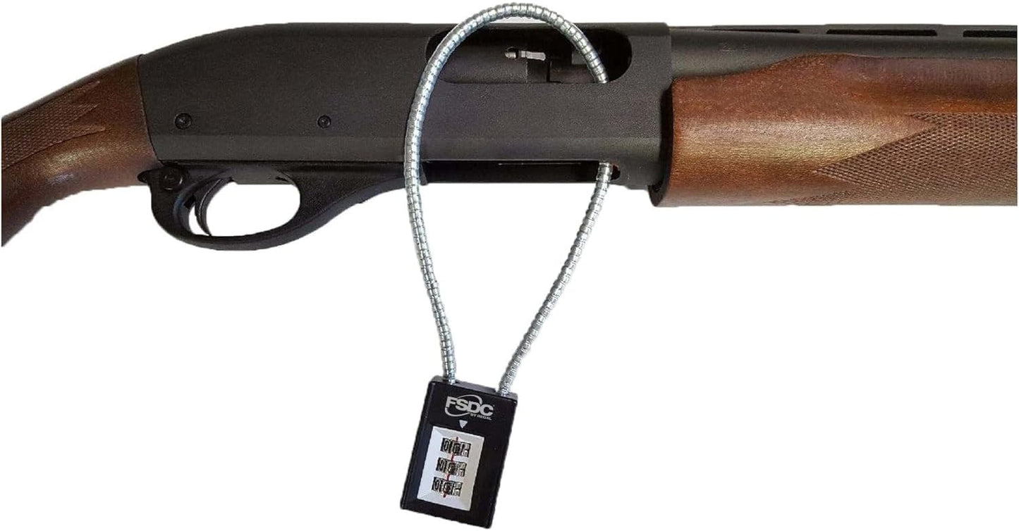 (Firearm Safety Devices – FSDC-CL1996RCB 14" Combination Cable Gun Lock - California DOJ Approved Lock - Scratch-Resistant Paint Finish – 3-Pack