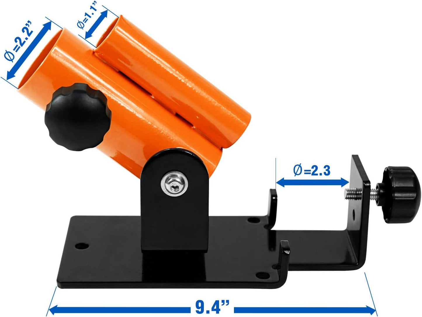 Yes4All Deluxe T-Bar Row Platform – Full 360° Swivel & Easy to Install – Fits 1” Standard and 2” Olympic Bars (8. Black - T-Bar Row Platform + Lock Jaw 1inch & 2inch)