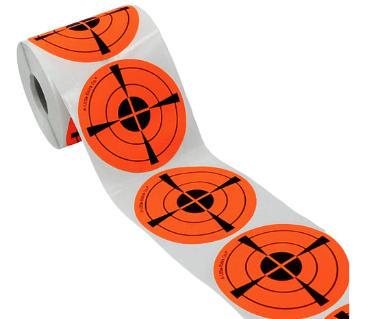3”inch Fluorescent Orange Adhesive Shooting Target 250 PCs Roll