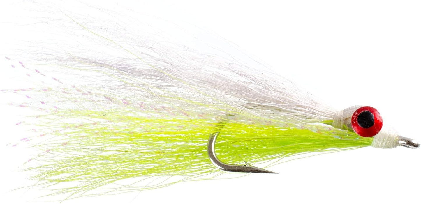 The Fly Fishing Place Clousers Minnow Fly Fishing Flies Assortment - Collection of 9 Saltwater and Bass Flies - Hook Size 1/0