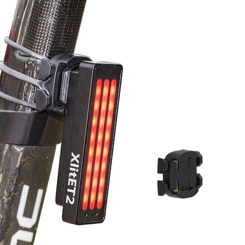 ENFITNIX XlitET2 USB Smart Bike Tail Light, Bicycle Brake Sensing Rear Bike Light,IPX6 Waterproof 5 Modes Safety Warning LED Bike Light