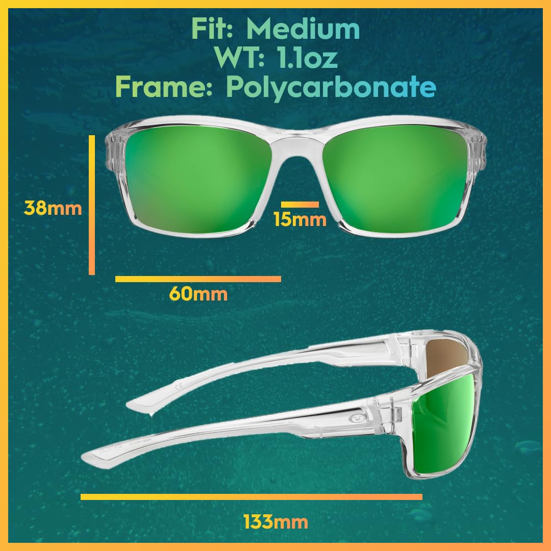 Flying Fisherman Cove Polarized Sunglasses for Fishing, Boating, Outdoor Sports, 100% UV Protection
