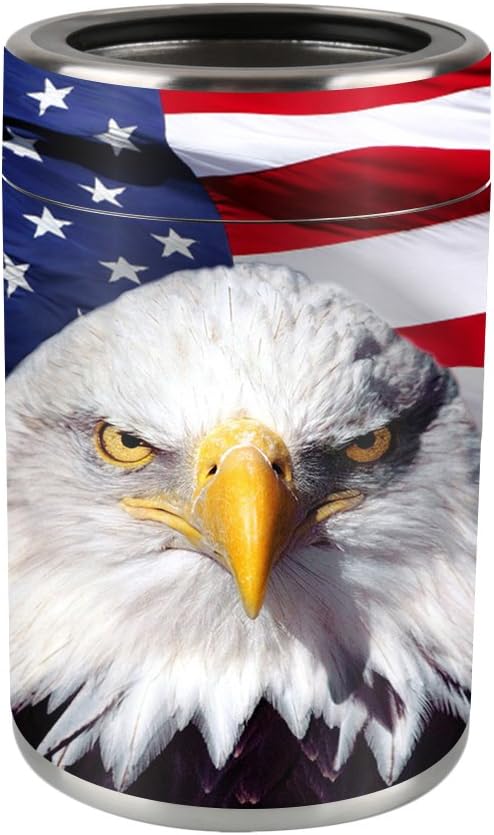 MightySkins Skin Compatible with Ozark Trail 12 oz Can wrap Cover Sticker Skins America Strong