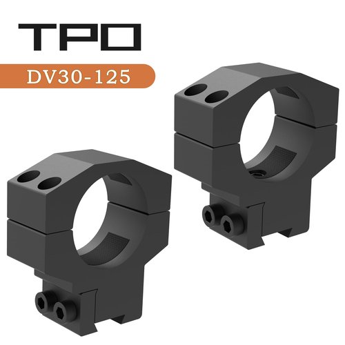 TPO GIII 3/8” Dovetail Scope Rings, Heavy Duty Medium Profile 30mm Scope Mount for Airsoft Accessories (1.25" Height Rings) DV30-125