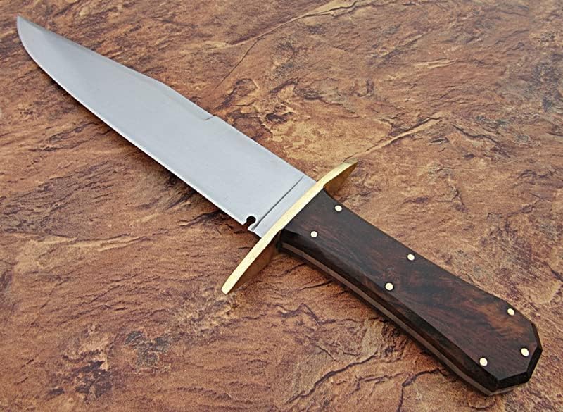 Custom Handmade D2 Steel 15.00 Inches Hunting Knife - Beautiful Rose Wood Handle (REG -1118)
