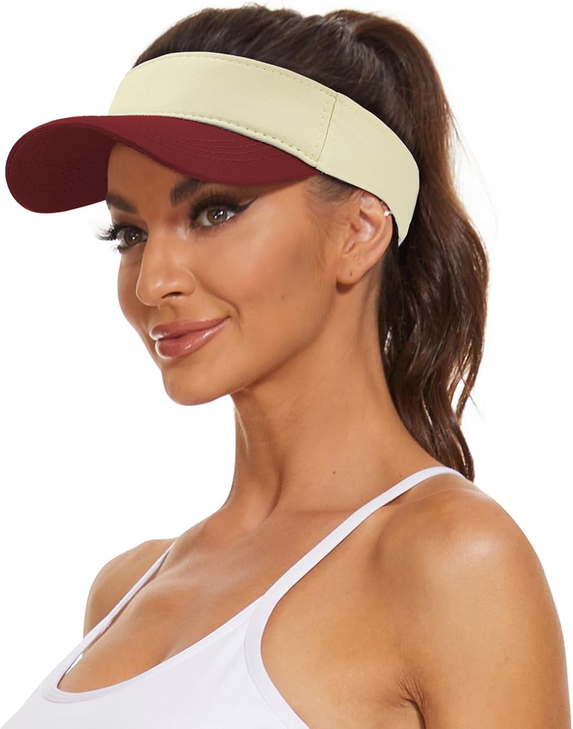 Women's Sun Protection Visor Hat | Cotton Sports Cap for Outdoor Activities