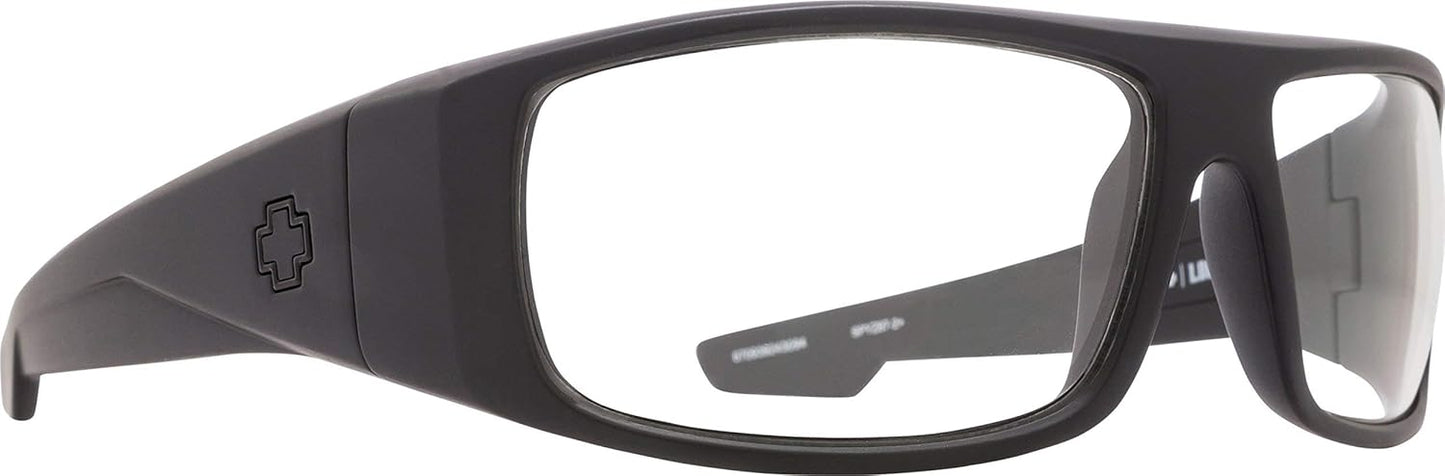 SPY Logan Matte Black ANSI Rx Clear