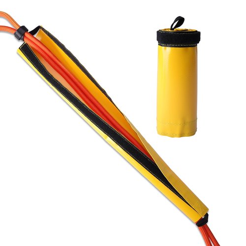 Rope Protector Portable Anti-Wear Durable PVC Velcro Closure Rope Protector Sleeve Lightweight Climbing Rope Protector for Rescue Aerial Work Tree Climbing Rappelling Equipment Arborist Rope Guard