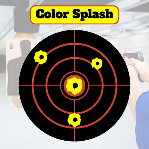 LikeLety 4 Inch-200 Pack Splatter Targets, Adhesive Shooting Target Stickers for BB Gun, Pellet Gun, Airsoft, Pistol, Rifle Shooting Practice