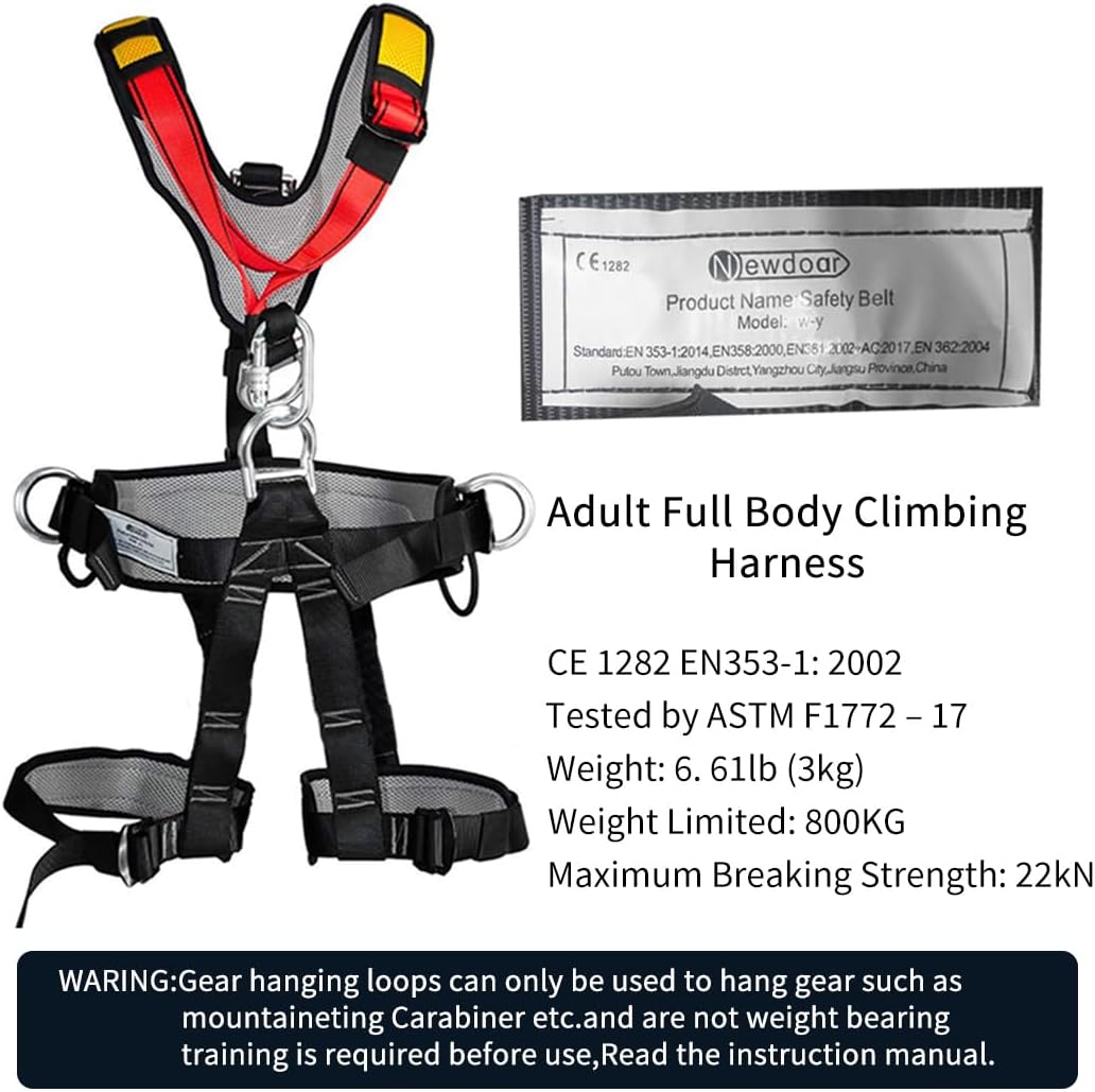 NewDoar Climbing Harness CE Certification Rock Climbing Rappelling Equipment Body Guard Protect Rappelling Rescuing Equip