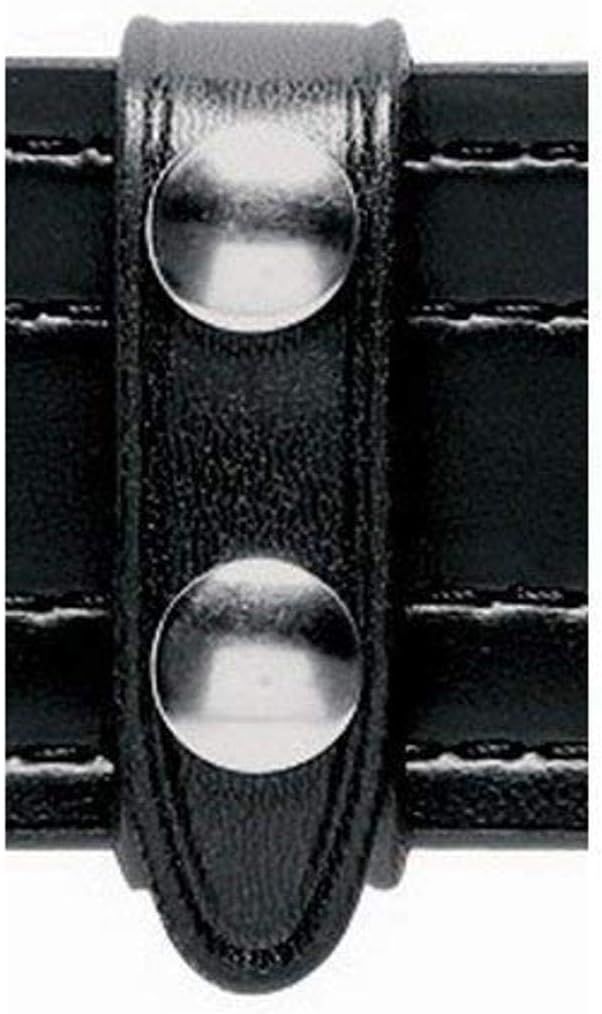 Safariland Duty Gear Chrome Snap Belt Keeper (4PACK) (Basketweave Black)
