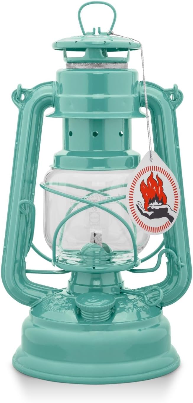 Outdoor Kerosene Fuel Lantern, German Made Weather Resistant Baby Special 276 Galvanized Hurricane Lamp for Camping or Patio, 10 Inches, Bronze