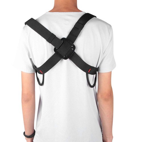 RiToEasysports Chest Shoulder Strap, Outdoor Adjustable Safety Shoulder Strap for Climbing Harness Equipment