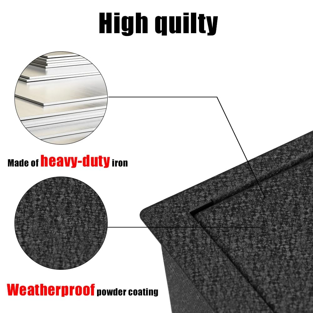 JIKE Center Console Safe Compatible with BMW X5 2019-2025, BMW X6 2020-2025, BMW X7 2019-2025, 4 Digit Lock with Backup Key.