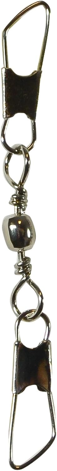 In the Breeze 25 Lb Double Snap Barrel Swivels - Spinning Swivel - 12Piece