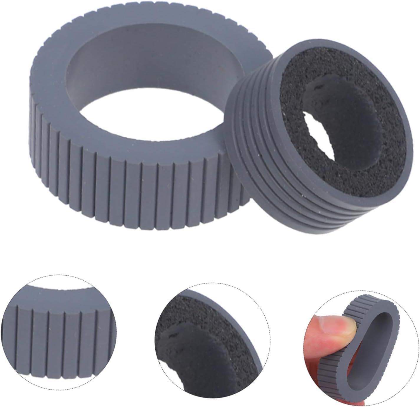 Mipcase 4pcs Fujitsu Scanner Roller Pager Part TPR Material Replacement Roller Scanner Accessory