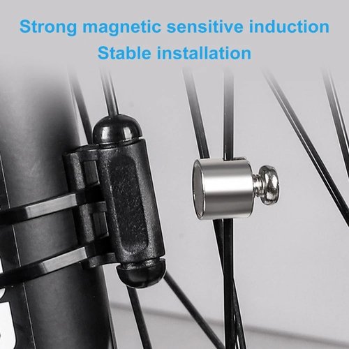 SquEqu 2 Pack Bicycle Speedometer Magnet Bike Computer Odometer Wheel Spoke Magnet Waterproof Speed Counting Sensor Universal for Bicycles Tachometer Cycling Riding Replacement Parts