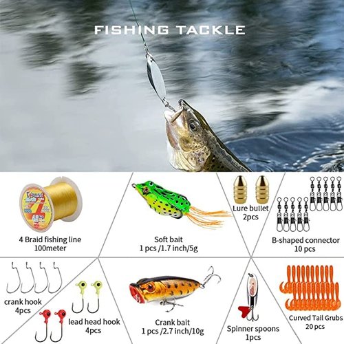 Collapsible Fishing Rod and Reel Combo, BalanZze Telescopic Fishing Rod with Spinning Reel, Portable Collapsible Fishing Pole Kit for Saltwater and Freshwater