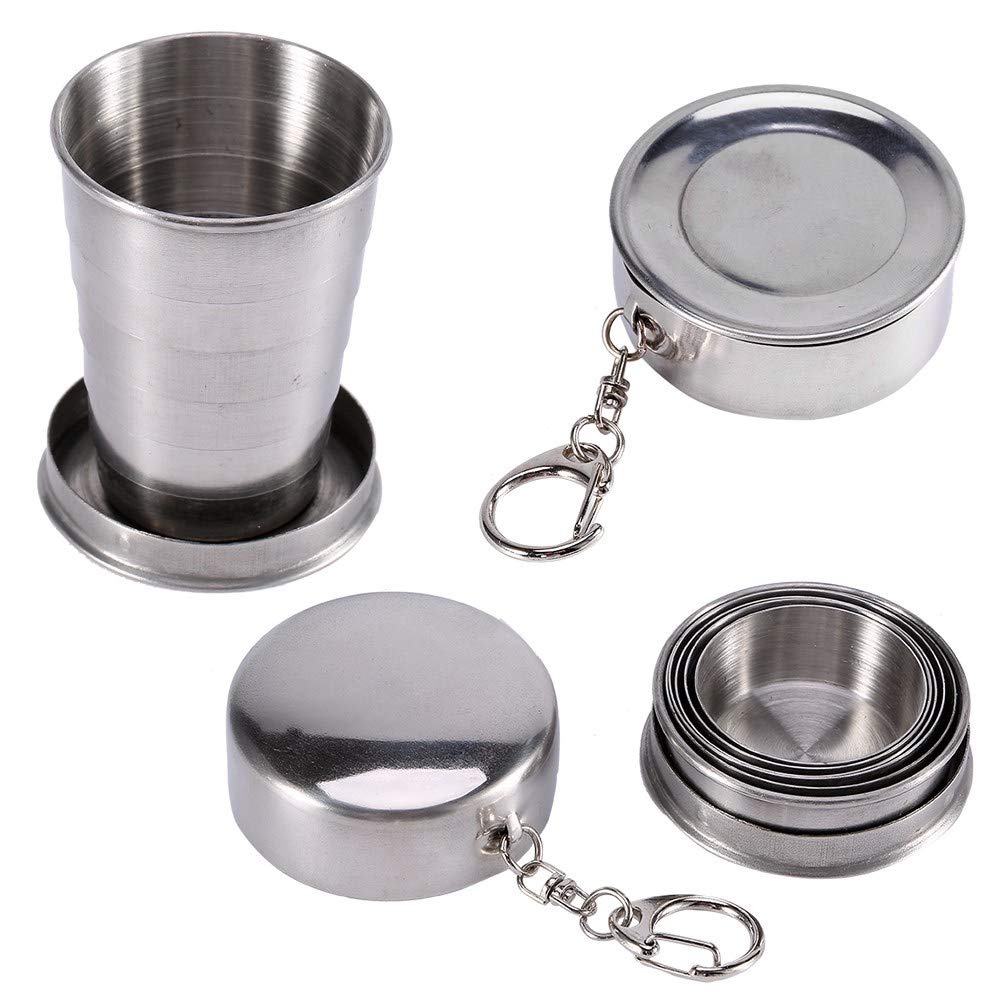 Collapsible,Collapsible Cups for Traveling,Collapsible Cups,Travel Cup,Foldable Cup,Stainless Steel Collapsible Cup Compact, and Portable Travel Cup